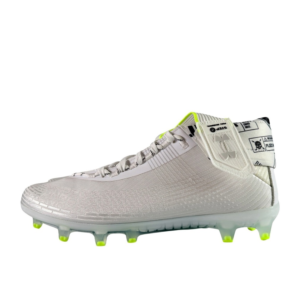 Under Armour UA Highlight MC Mens Football Cleats White Silver Size 11 New Box